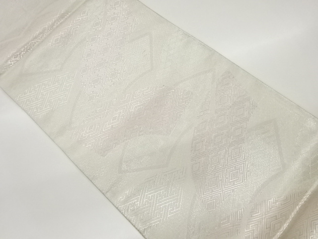 佐賀錦地紙に古典柄模様織出し袋帯